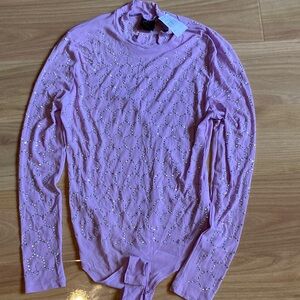 Lavender Embellished Women's Bodysuit
